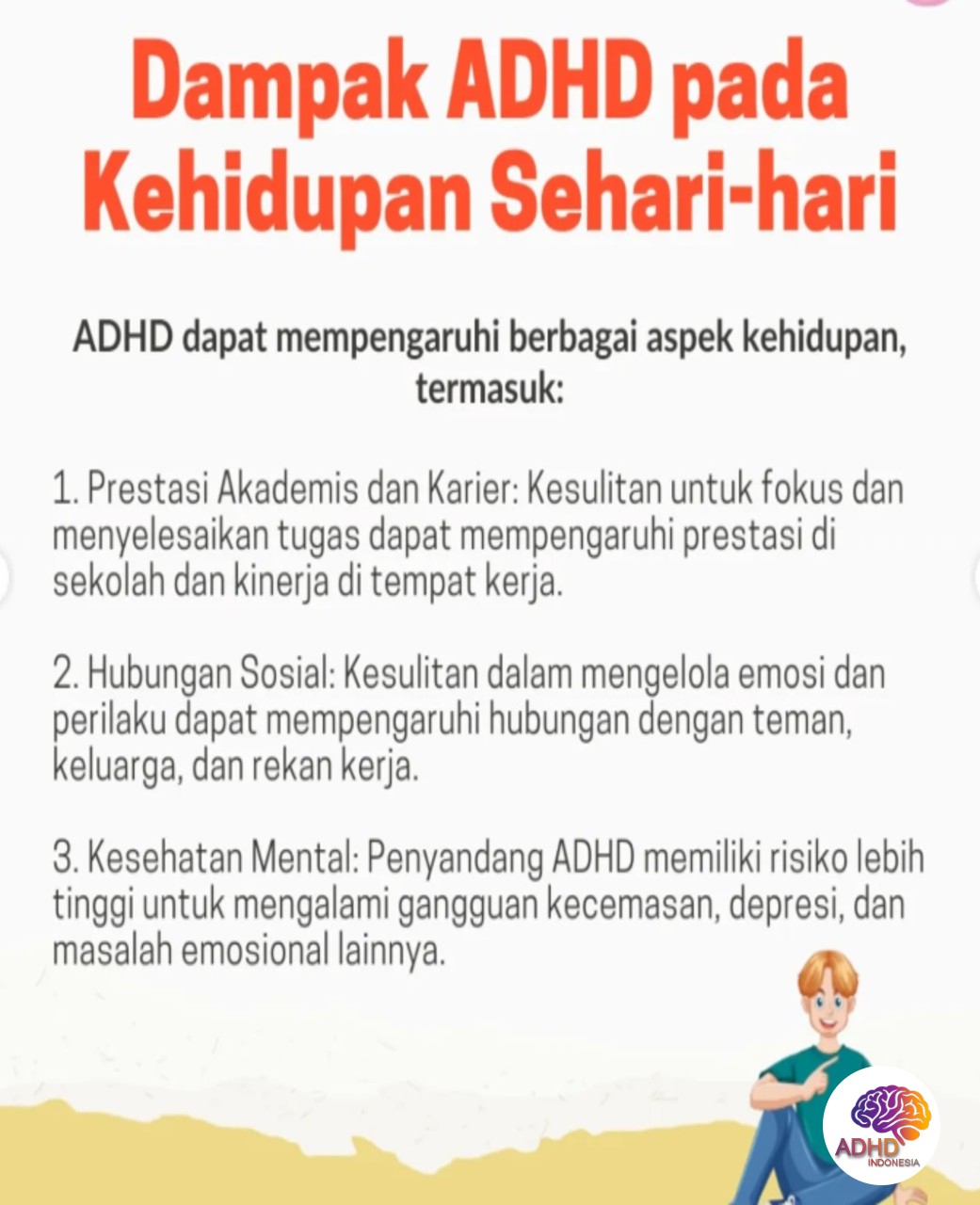 ADHD dan Hubungan Sosial Anak di Lingkungan Sekolah di Kota Prabumulih